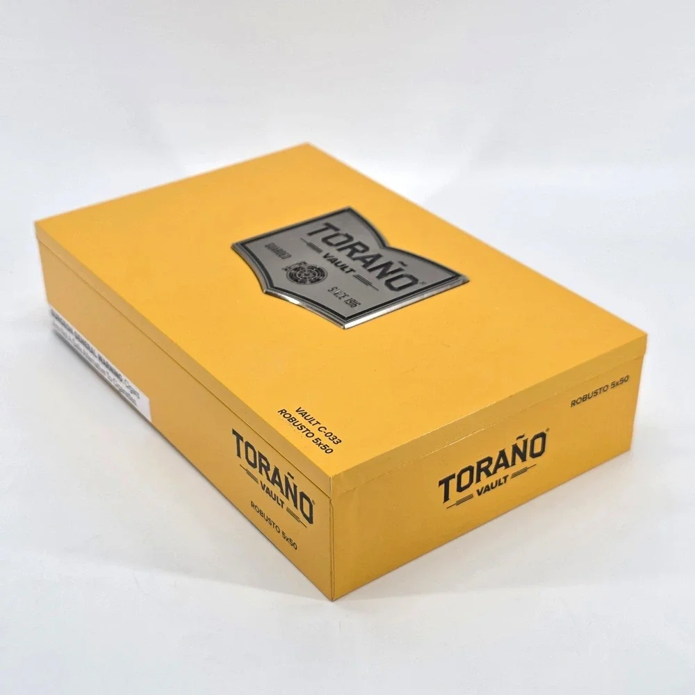 Torano Vault Cigar Box Vault C-033 Robusto Orange Yellow Empty